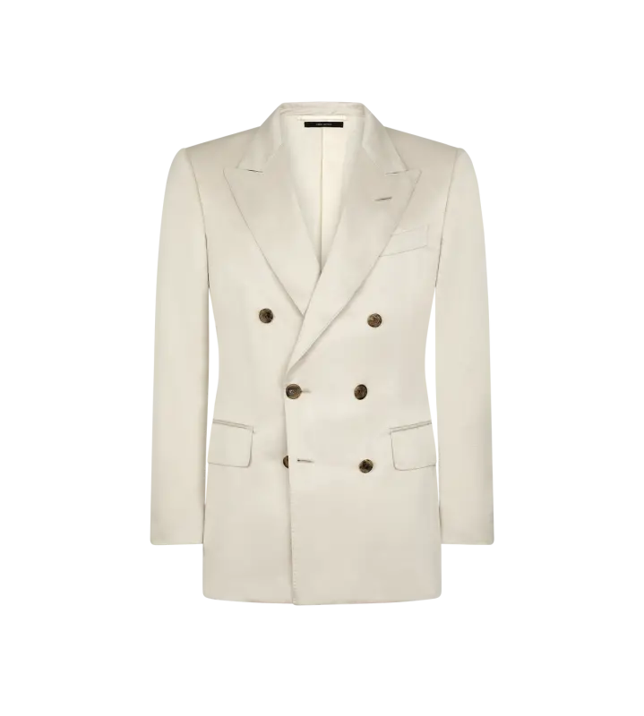 SILK LINEN TWILL DYLLAN JACKET CHAMPAGNE online